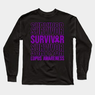 Lupus Awareness Lupus Survivor Long Sleeve T-Shirt